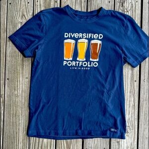 Mens Life is good tee shirt